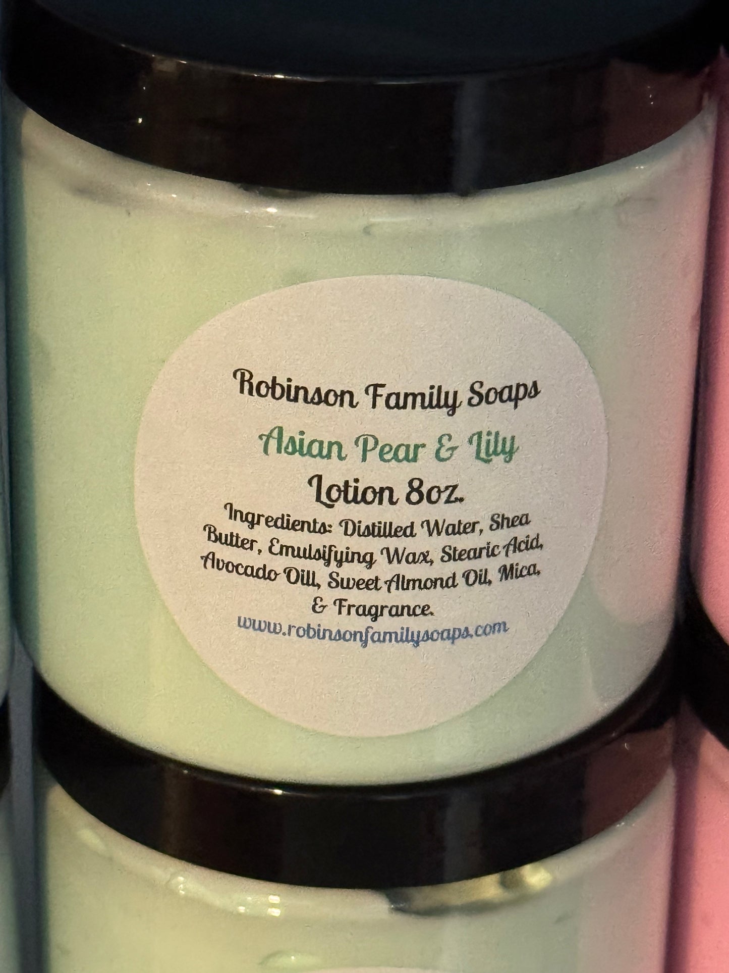 Handmade Lotions Lotion & Moisturizer Robinson Family Soaps Asian Pear & Lily