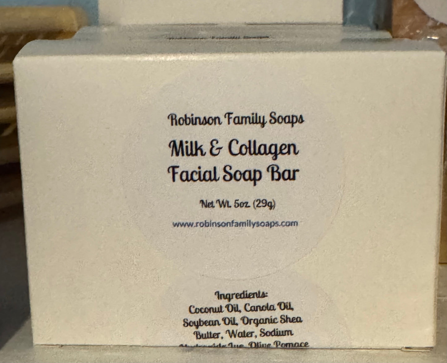 Milk & Collagen Facial Bar Bar Soap Robinson Family Soaps LLC