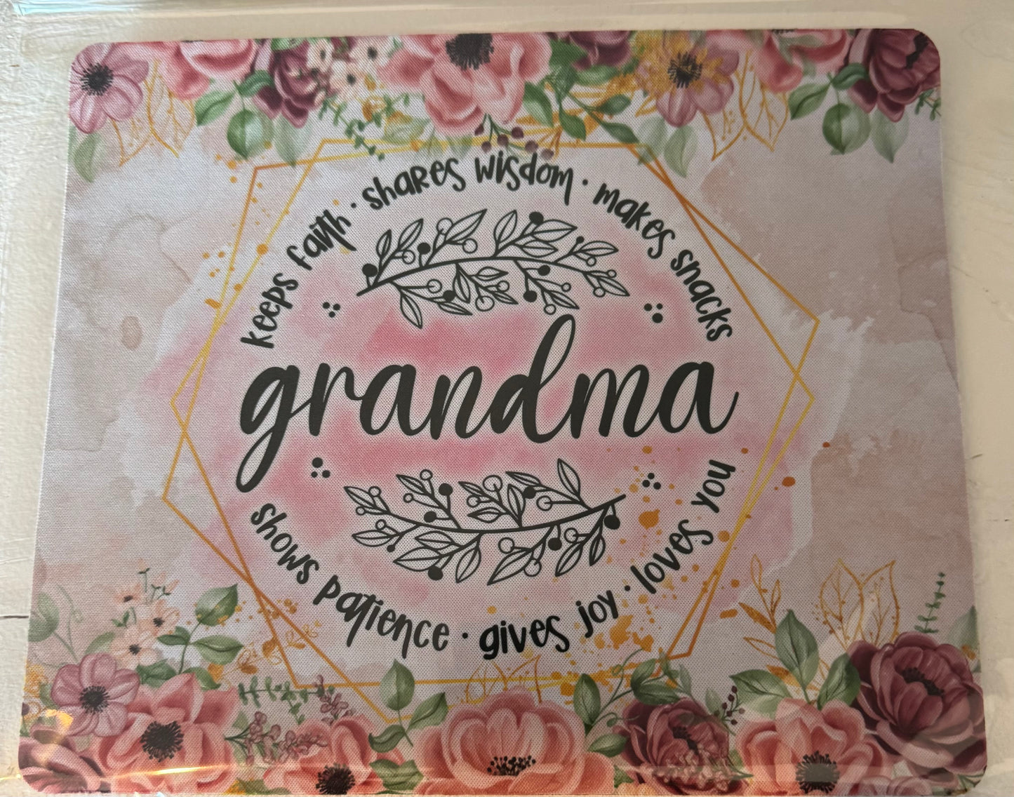 Mouse Pads Mouse Pad Tiggy Tees Grandma w/Flowers