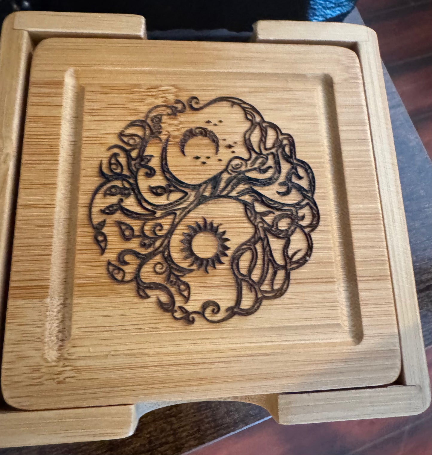Coasters Coasters Robinson Family Soaps & Gifts Sun/Moon