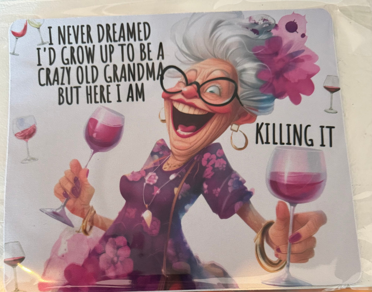 Mouse Pads Mouse Pad Tiggy Tees Grandma Mess