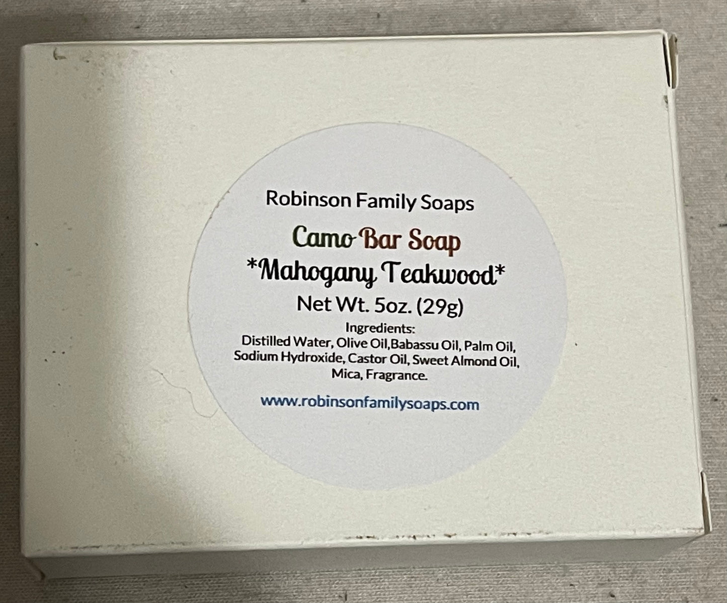 Camo Soap Bar Soap Robinson Family Soaps