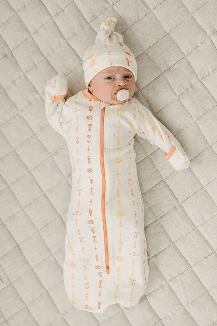 GOTS Certified Organic Cotton Sleepsack - Boho Floral
