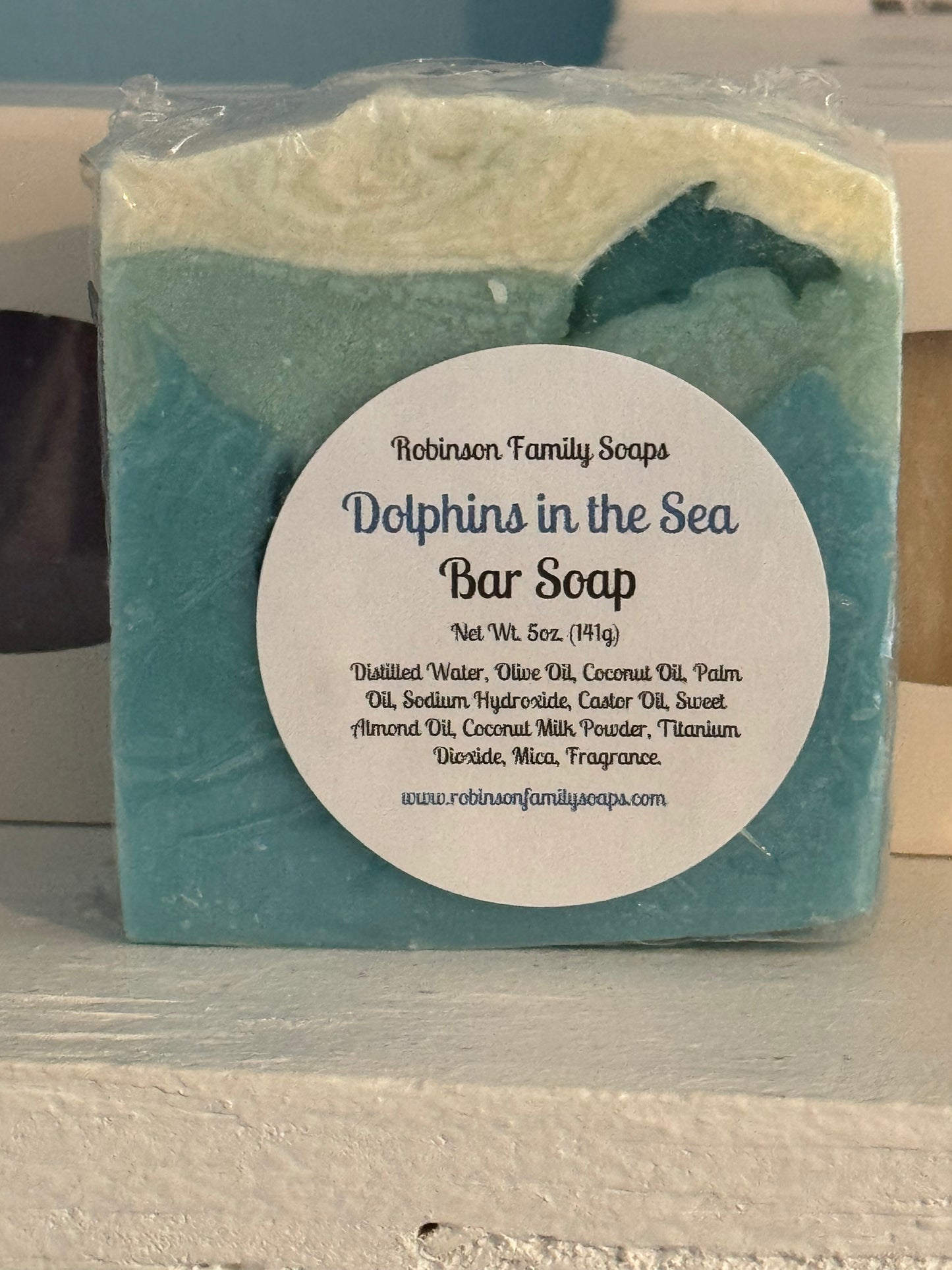 Dolphins in the Sea Bar Soap Bar Soap Robinson Family Soaps