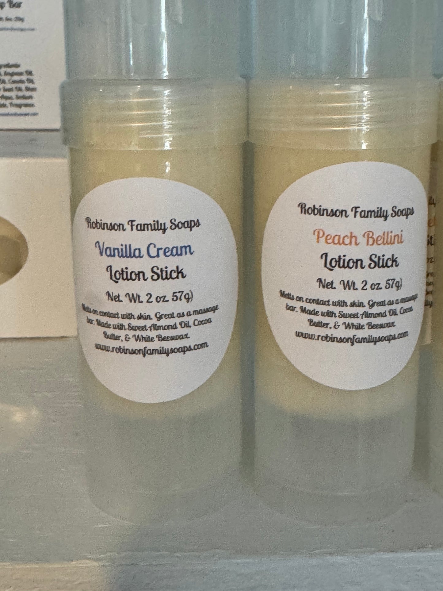 Solid Lotion Bars/Massage Bars/Body Butter Bars Lotion & Moisturizer Robinson Family Soaps Vanilla Cream