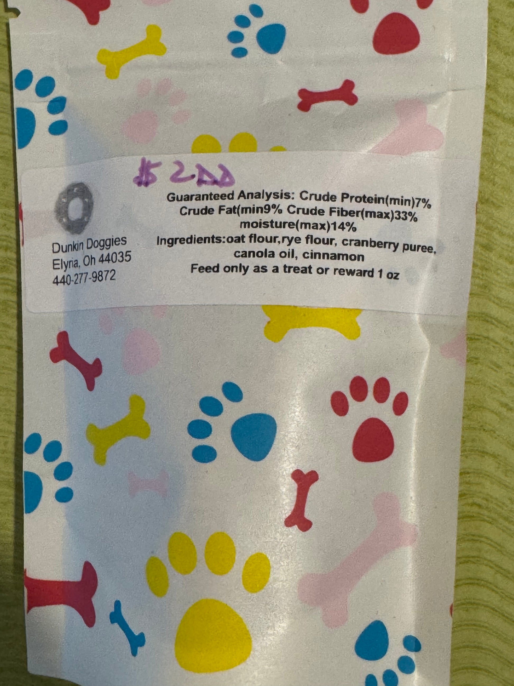 Pup Treat Snack Packs Dog Treats Dunkin' Doggies