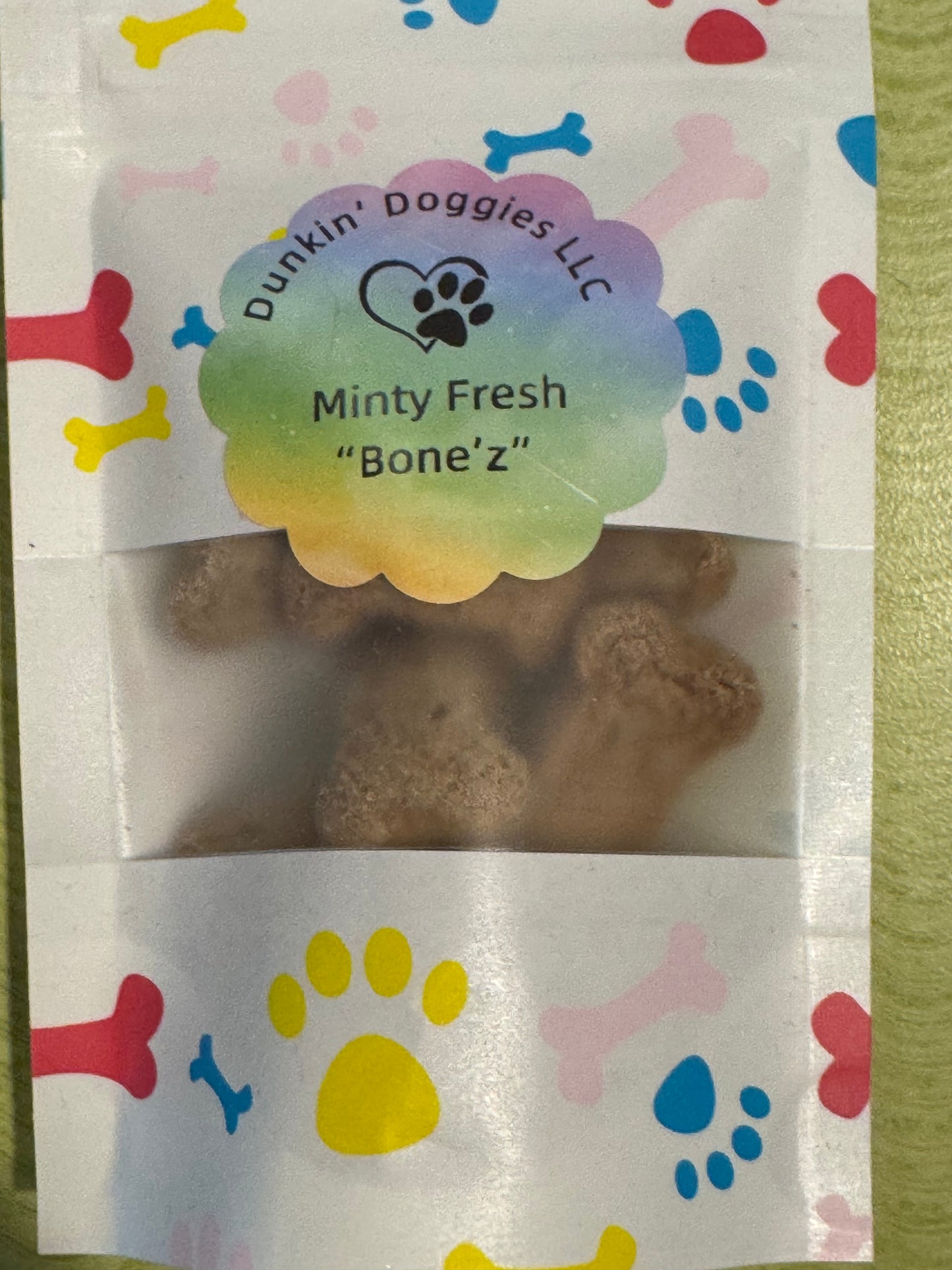 Pup Treat Snack Packs Dog Treats Dunkin' Doggies Minty Fresh Bone'z