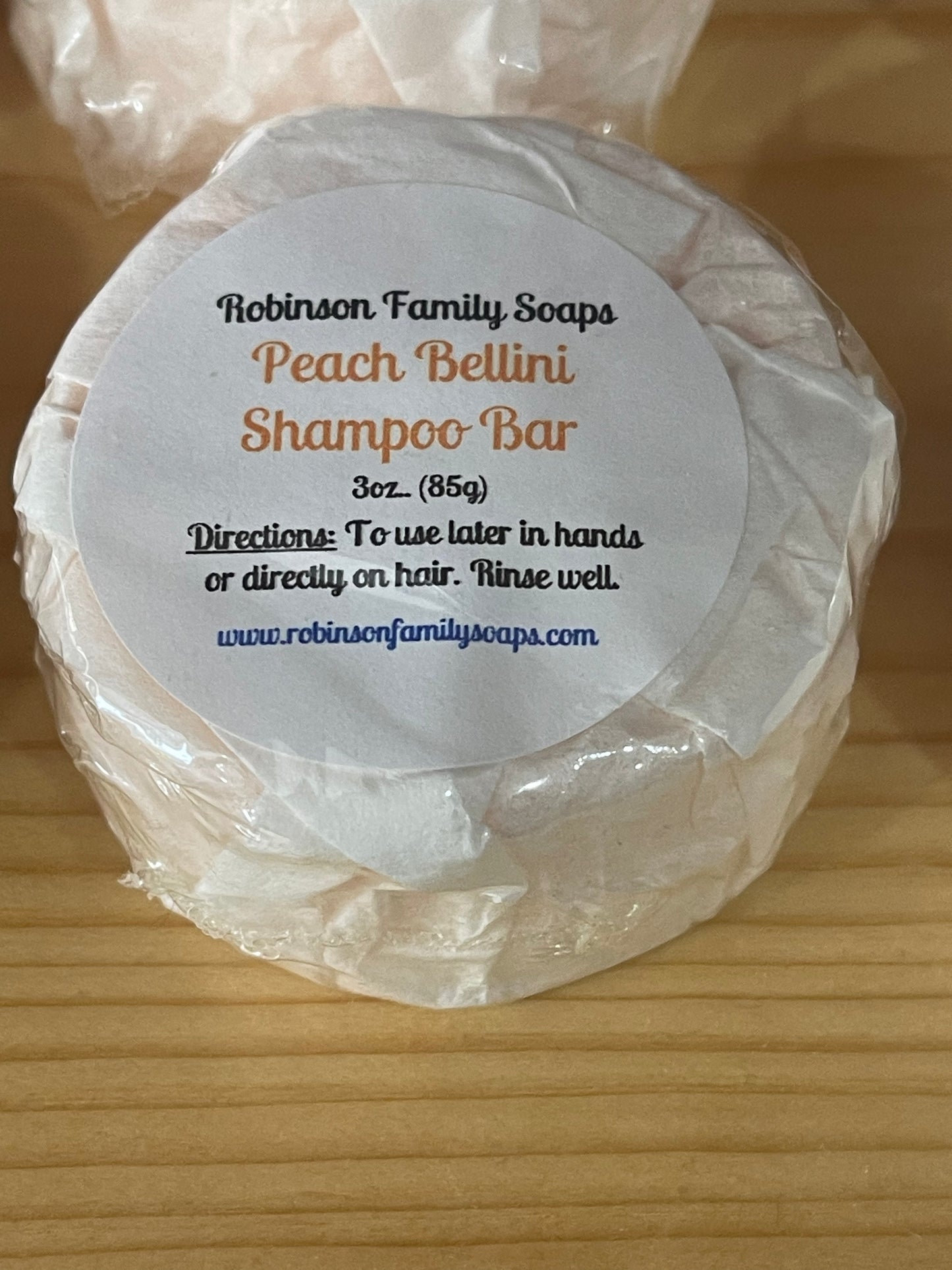 Shampoo Bars Shampoo Bar Robinson Family Soaps Peach Bellini