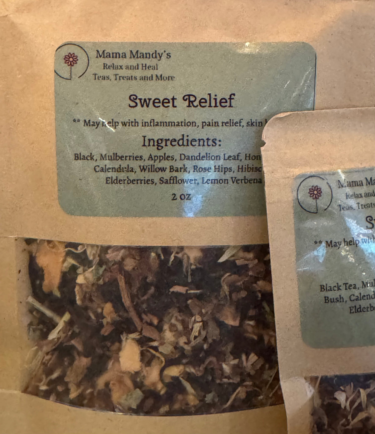 Handcrafted Tea Tea Mama Mandy's Teas Sweet Relief