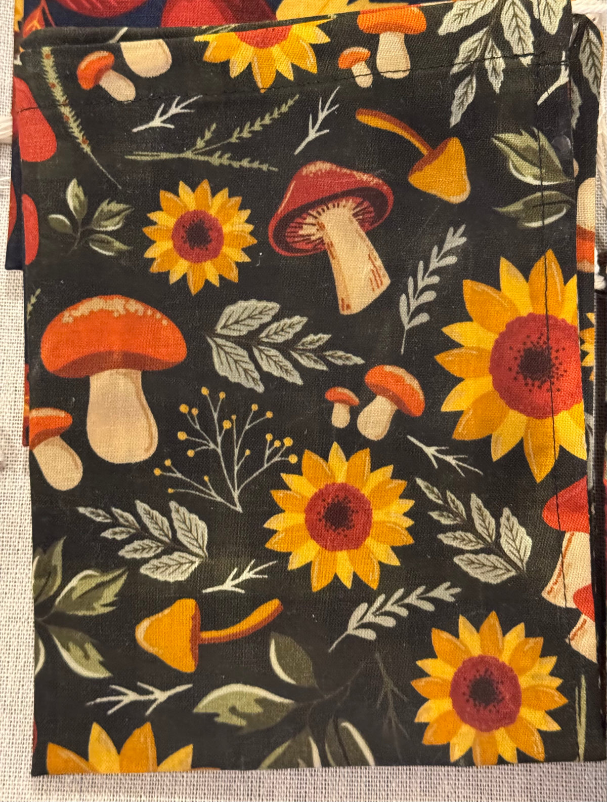 Beeswax Bags Beeswax Bags The Bag Lady Mushroom with Sunflowers