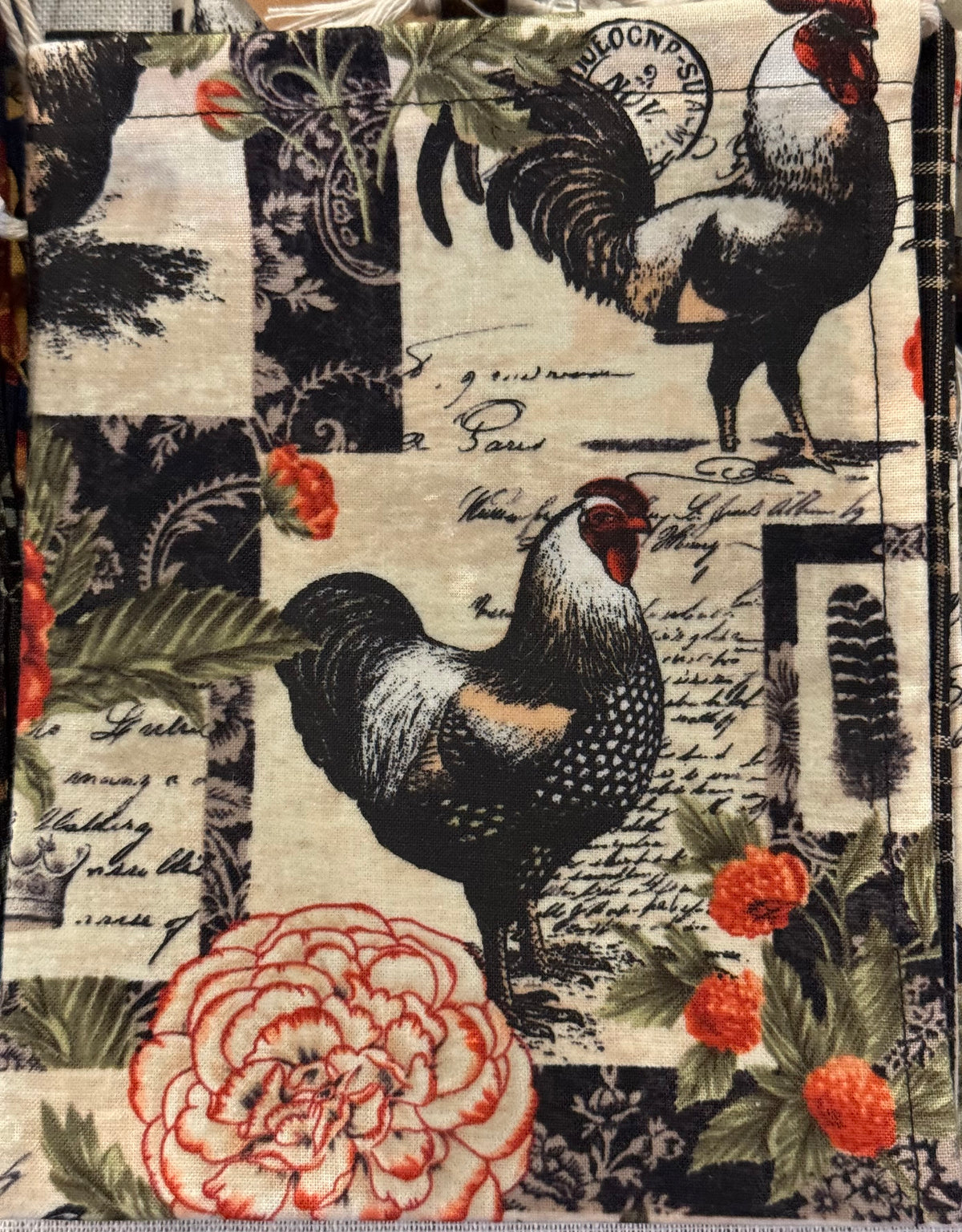 Beeswax Bags Beeswax Bags The Bag Lady Black/White Chickens