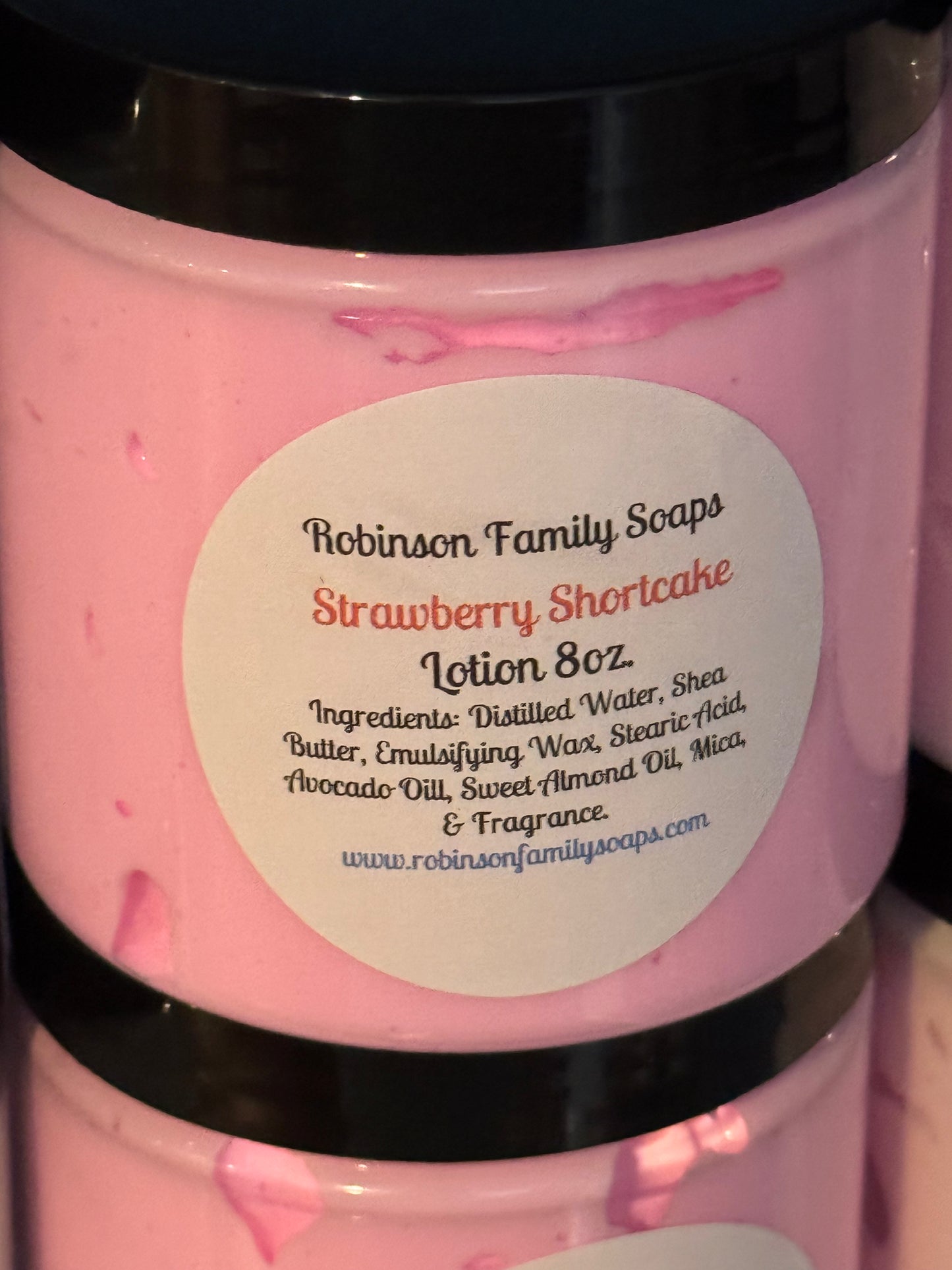 Handmade Lotions Lotion & Moisturizer Robinson Family Soaps Strawberry Shortcake