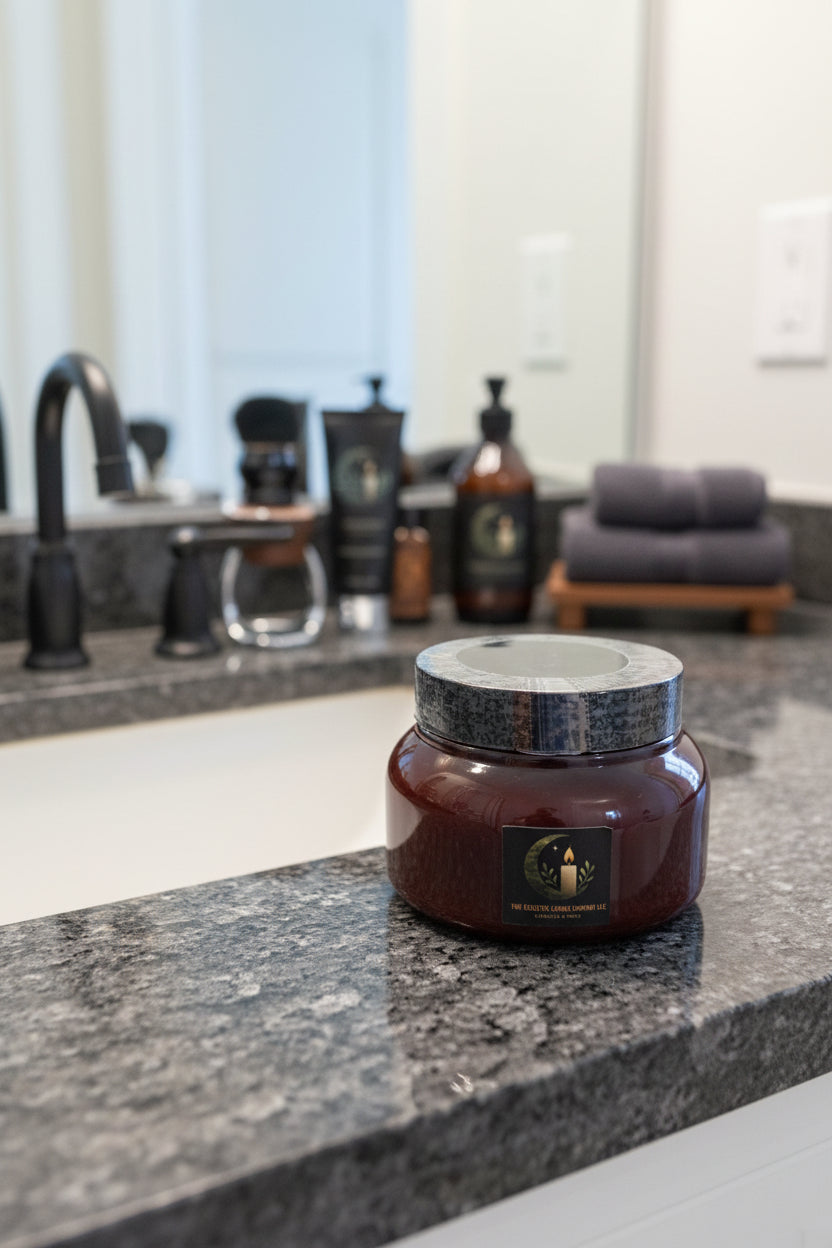 Large Masculine Tallow Jar