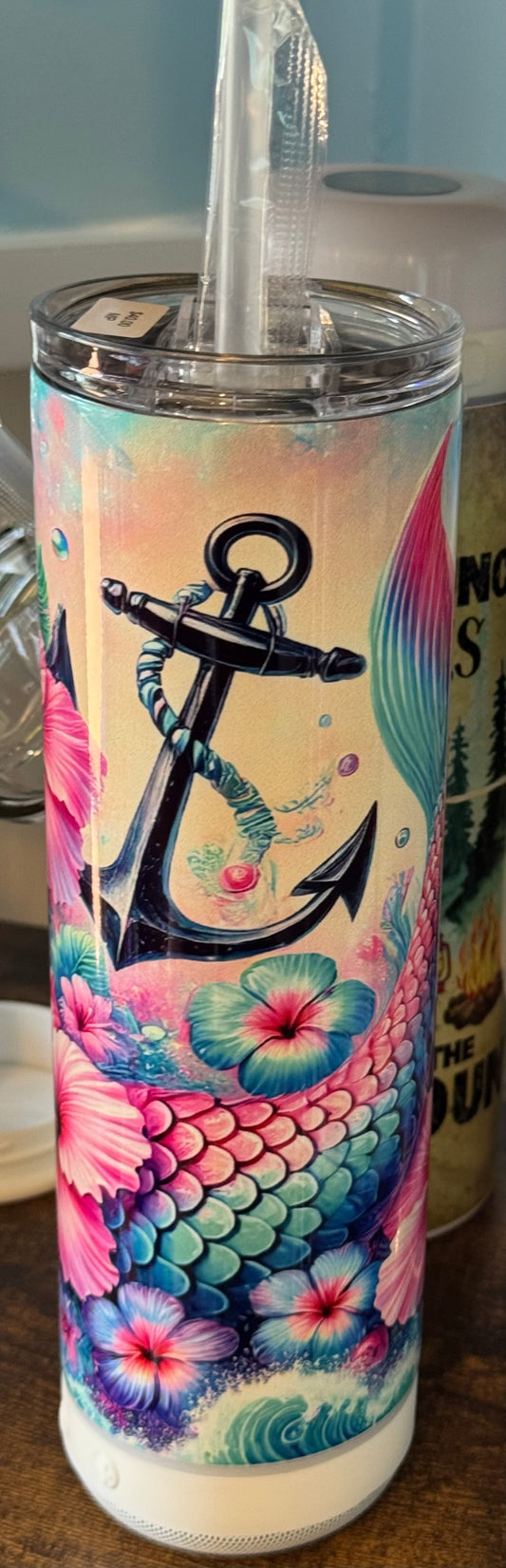 Tumblers Tumblers Pishner's Creations Anchor Mermaid Speaker
