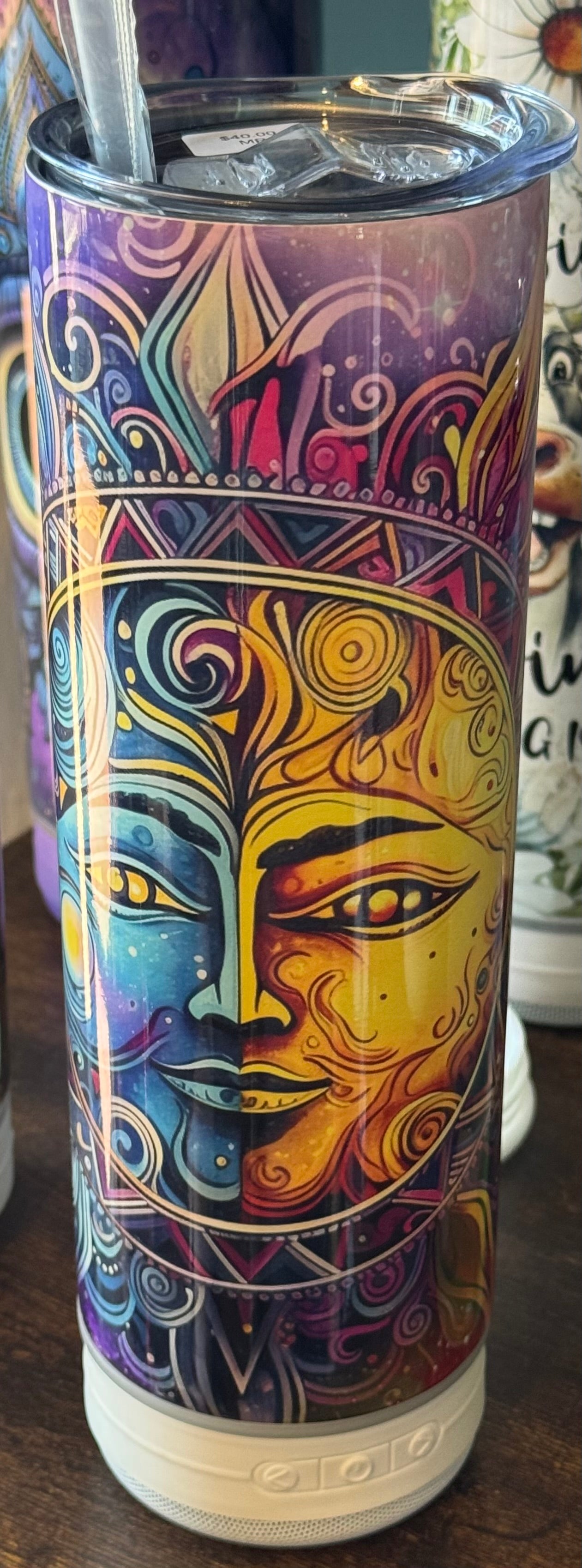 Tumblers Tumblers Pishner's Creations Light & Dark Moon Speaker