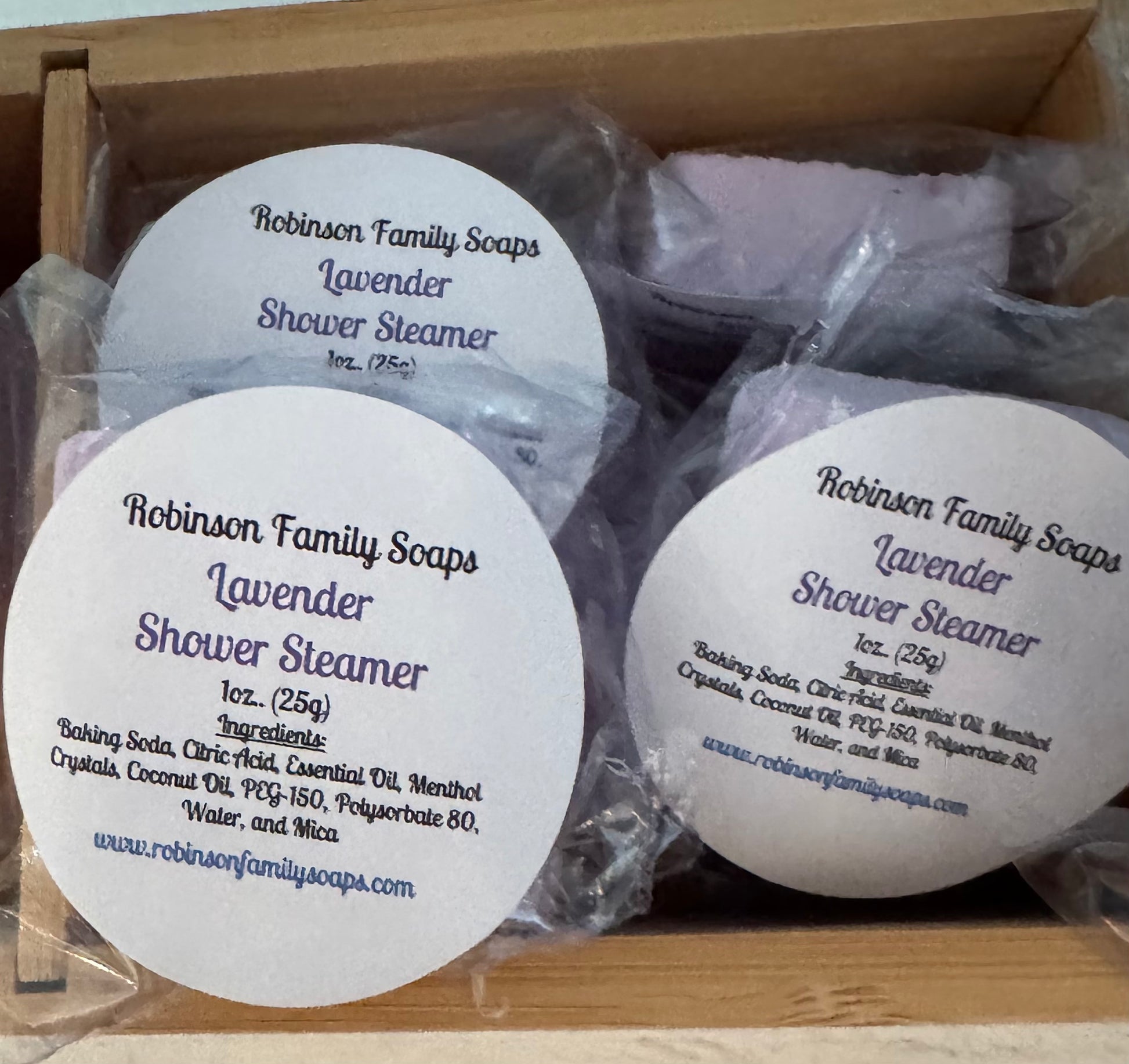 Shower Steamers Shower Steamer Robinson Family Soaps & Gifts Lavender