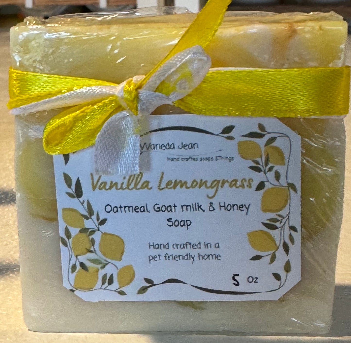 Waneda Jean Soaps Bar Soap Waneda Jean Soaps Vanilla Lemongrass