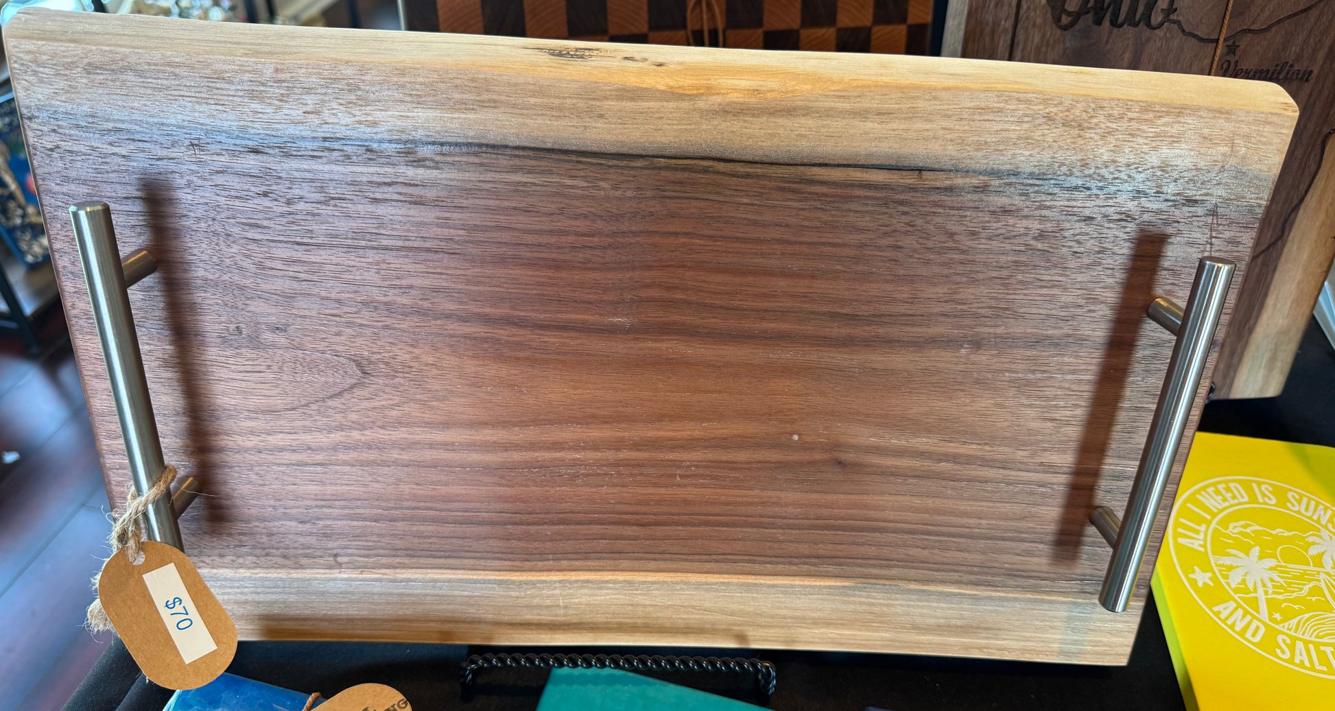 Cutting Boards & Charcuterie Boards Wood Boards Cashell Woodworking Serving Board with Handles