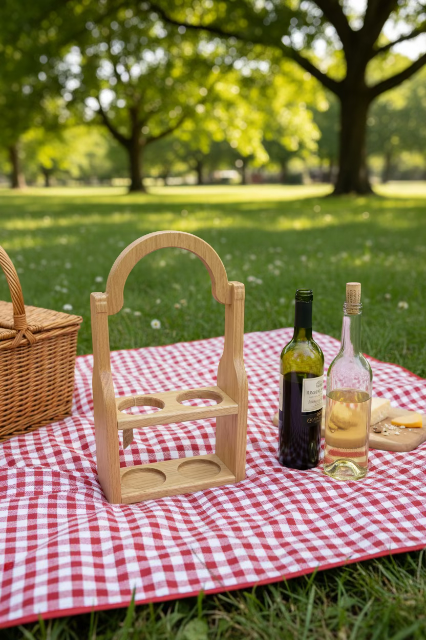 The Final Cut Woodworrking Wood Decor The Final Cut Woodworking Wine Bottle Carrier
