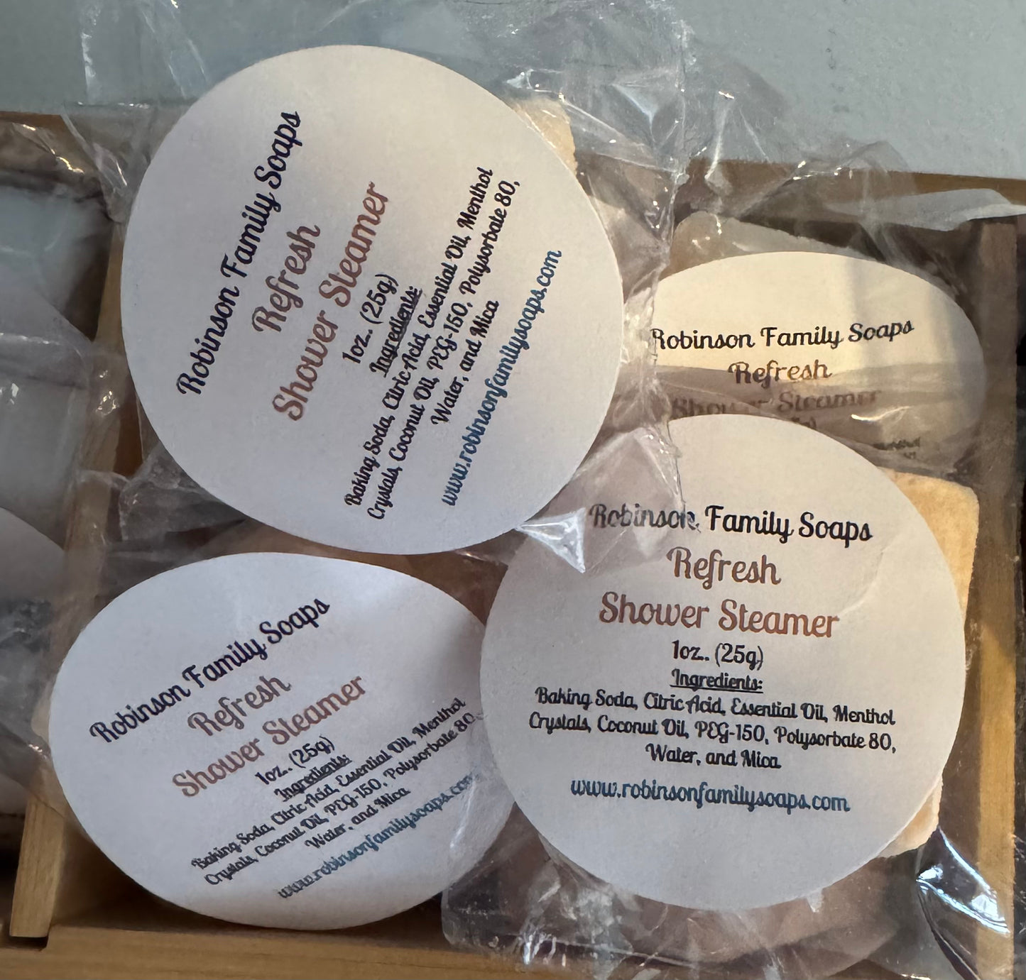 Shower Steamers Shower Steamer Robinson Family Soaps & Gifts Refresh