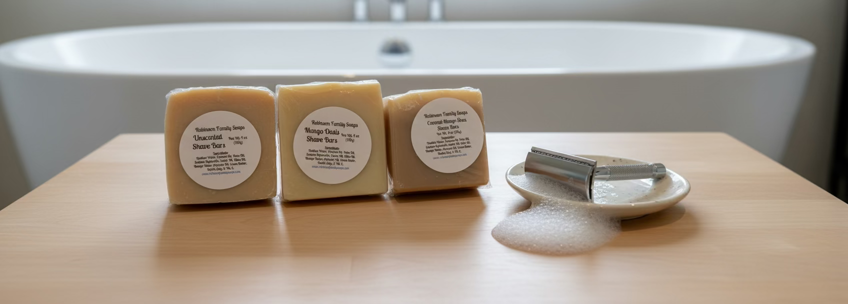 Shave Bars Skin Care Robinson Family Soaps LLC