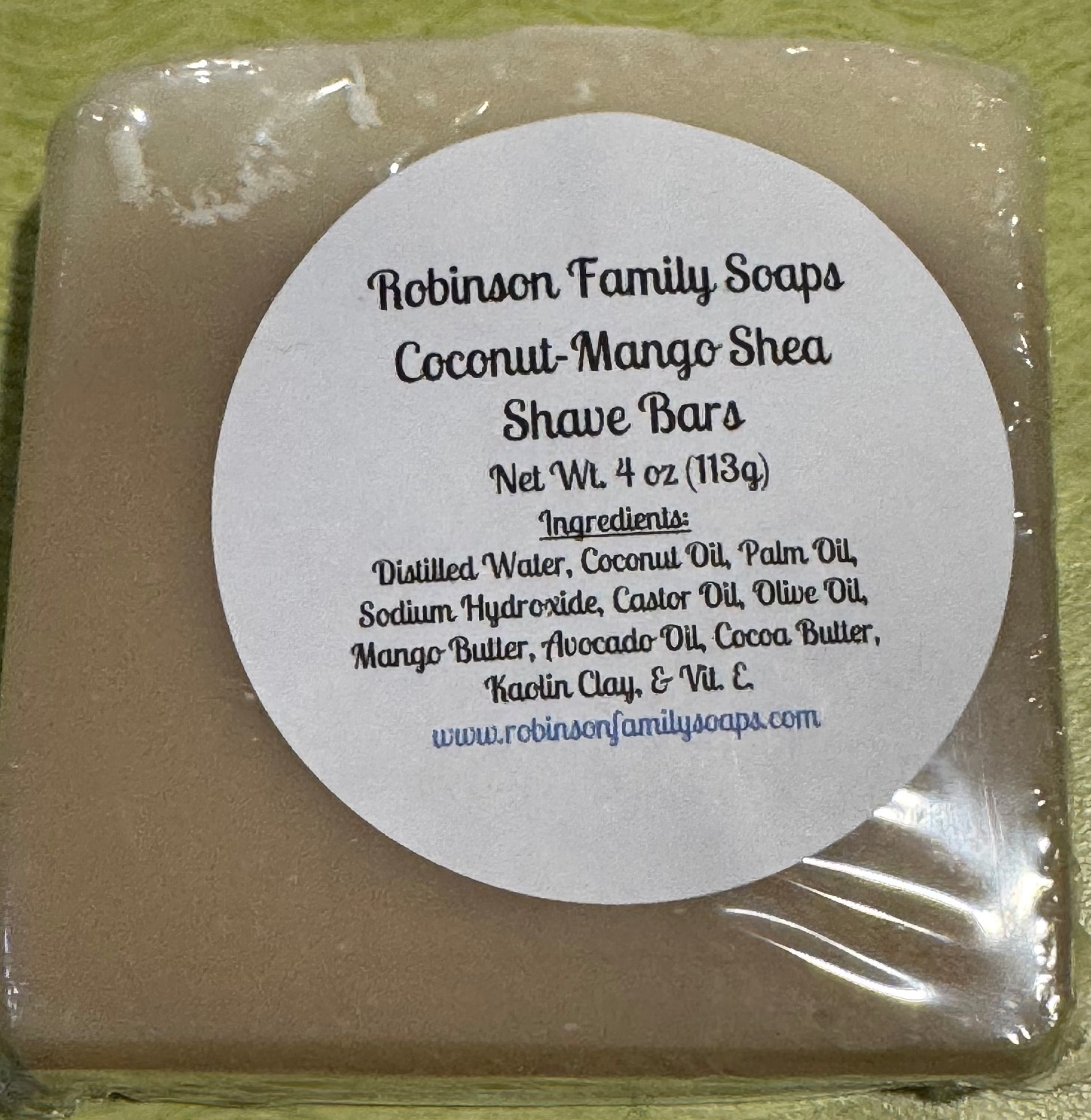 Shave Bars Skin Care Robinson Family Soaps LLC