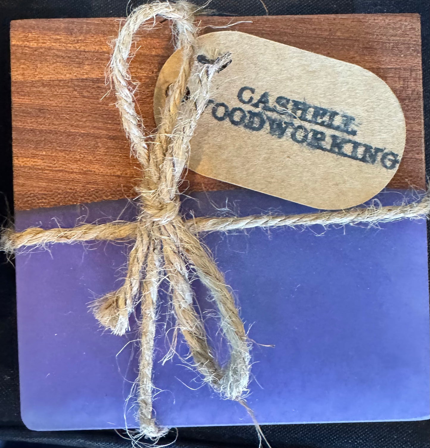 Coasters Coasters Robinson Family Soaps & Gifts Wood/Purple