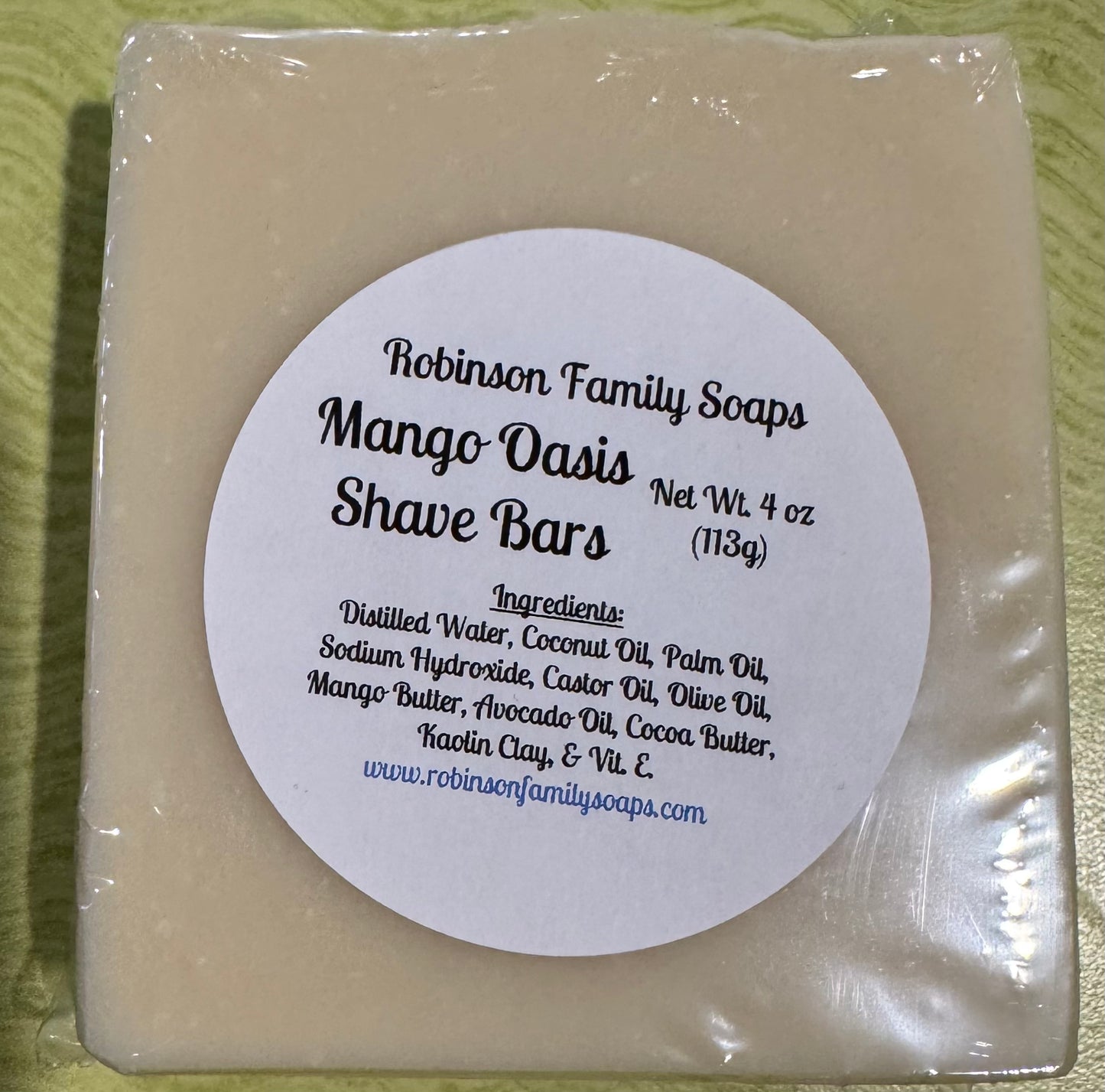 Shave Bars Skin Care Robinson Family Soaps LLC