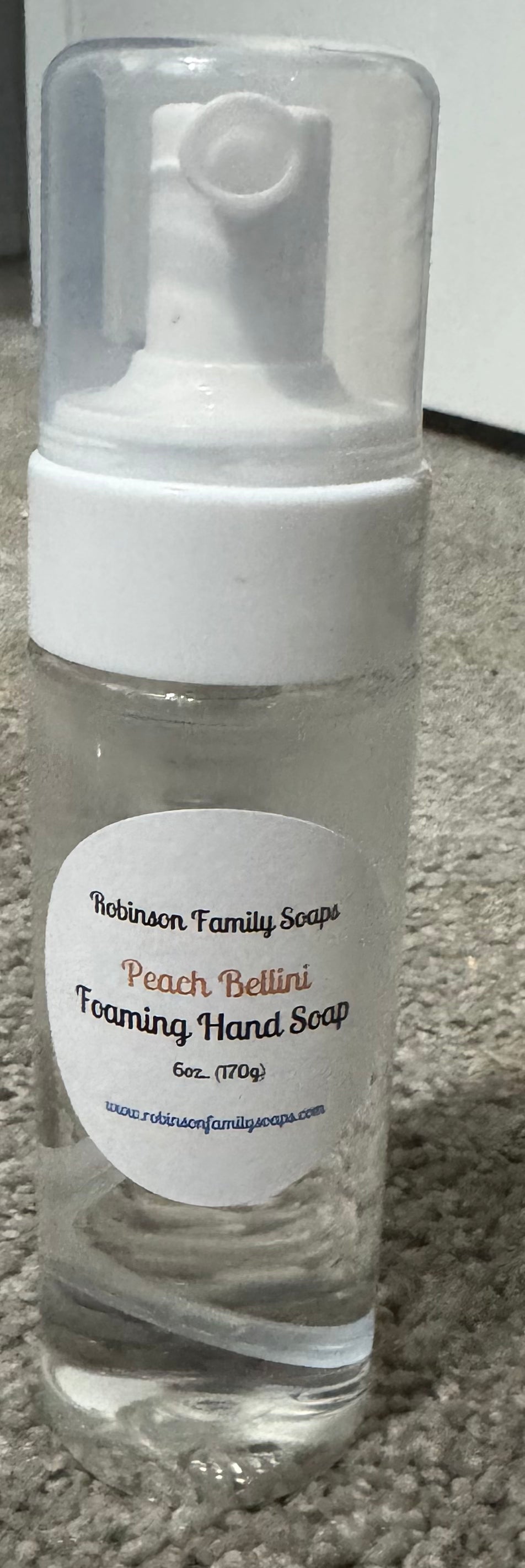 Foaming Hand Soap Bath & Body Robinson Family Soaps Peach Bellini