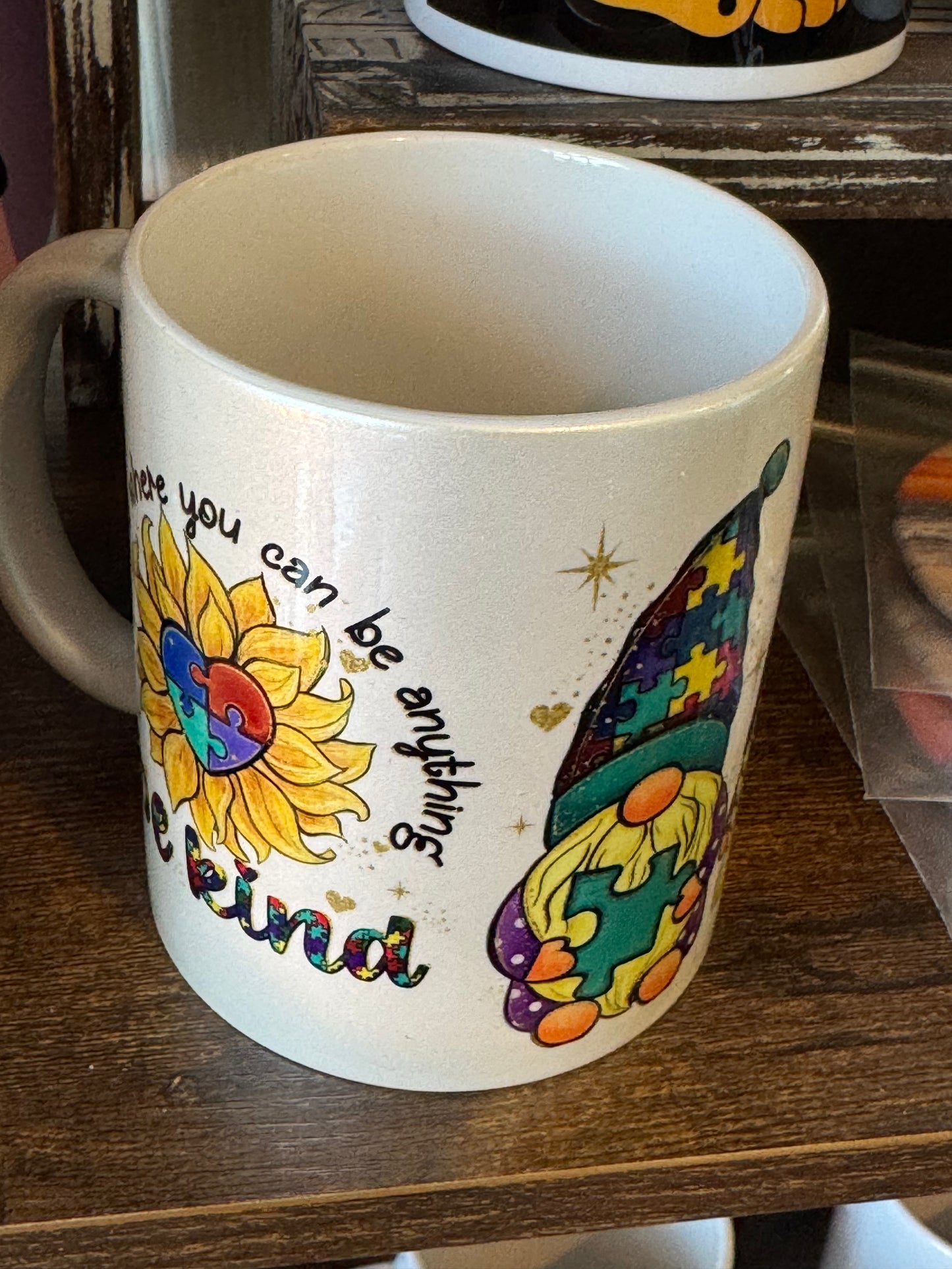 Coffee Mugs Coffee Mugs Pishner's Creations Be Kind Gnome