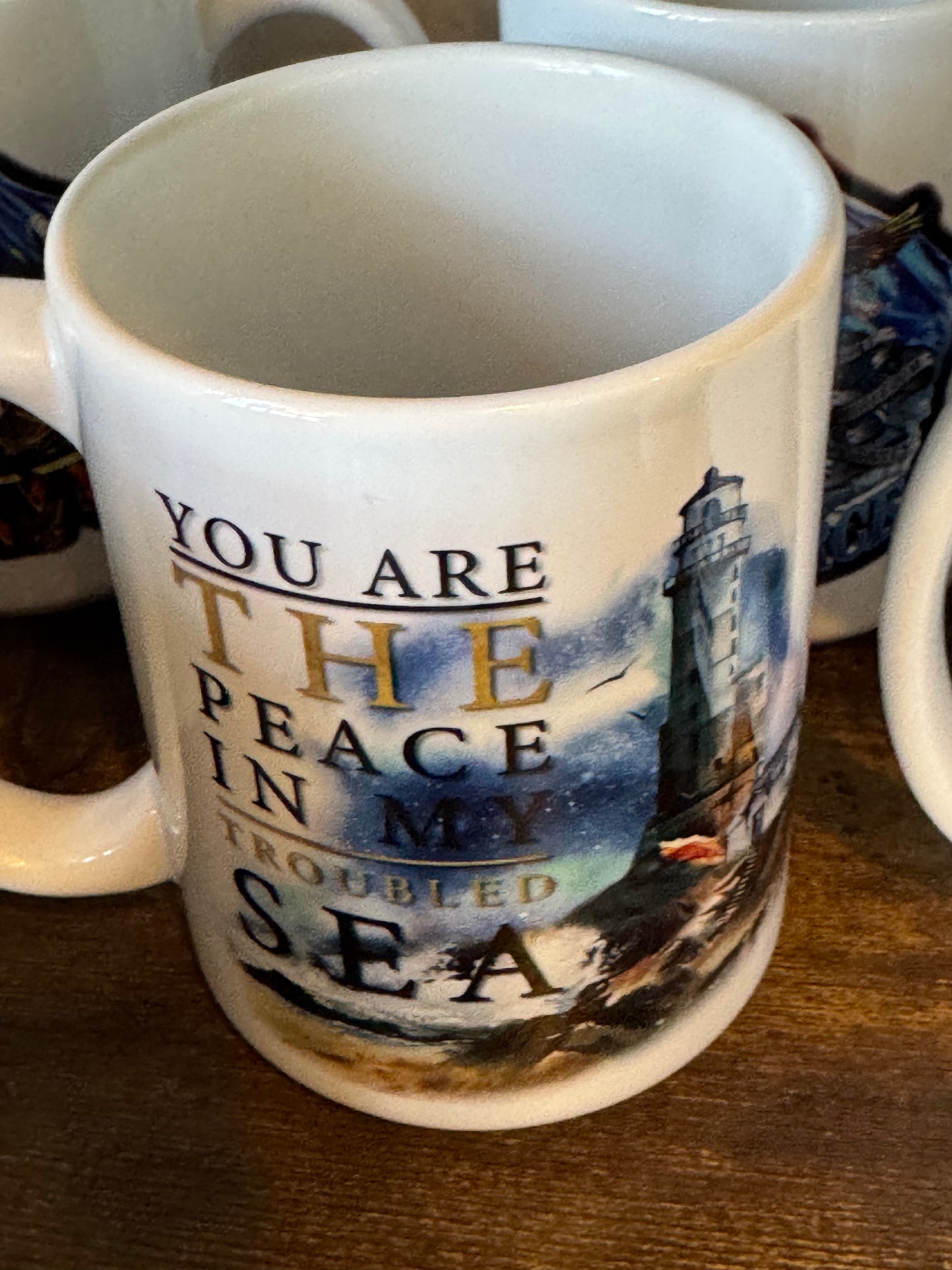 Coffee Mugs Coffee Mugs Pishner's Creations Peace in my Sea