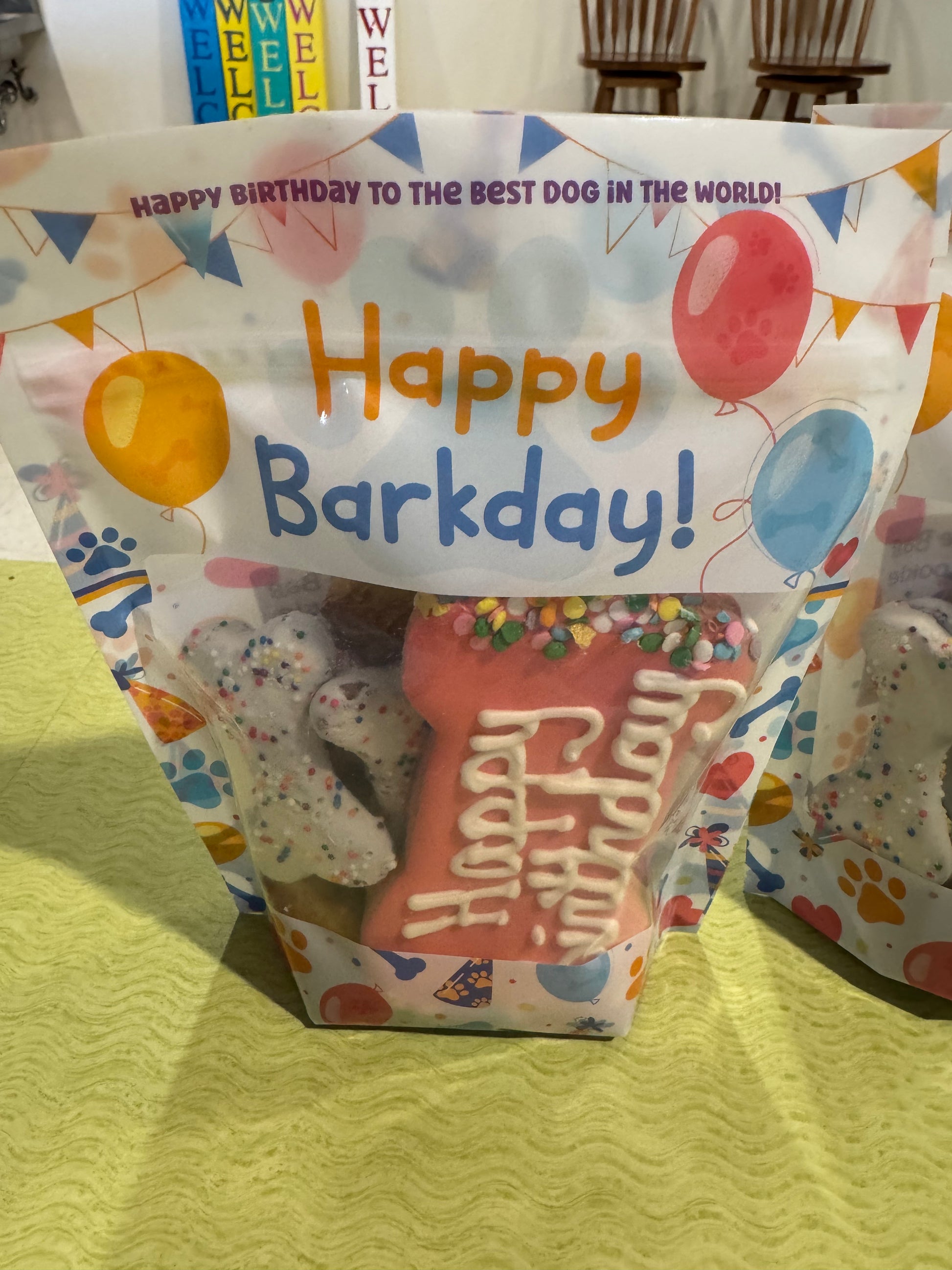 Birthday Goodie Bags Dog Treats Dunkin' Doggies Pink