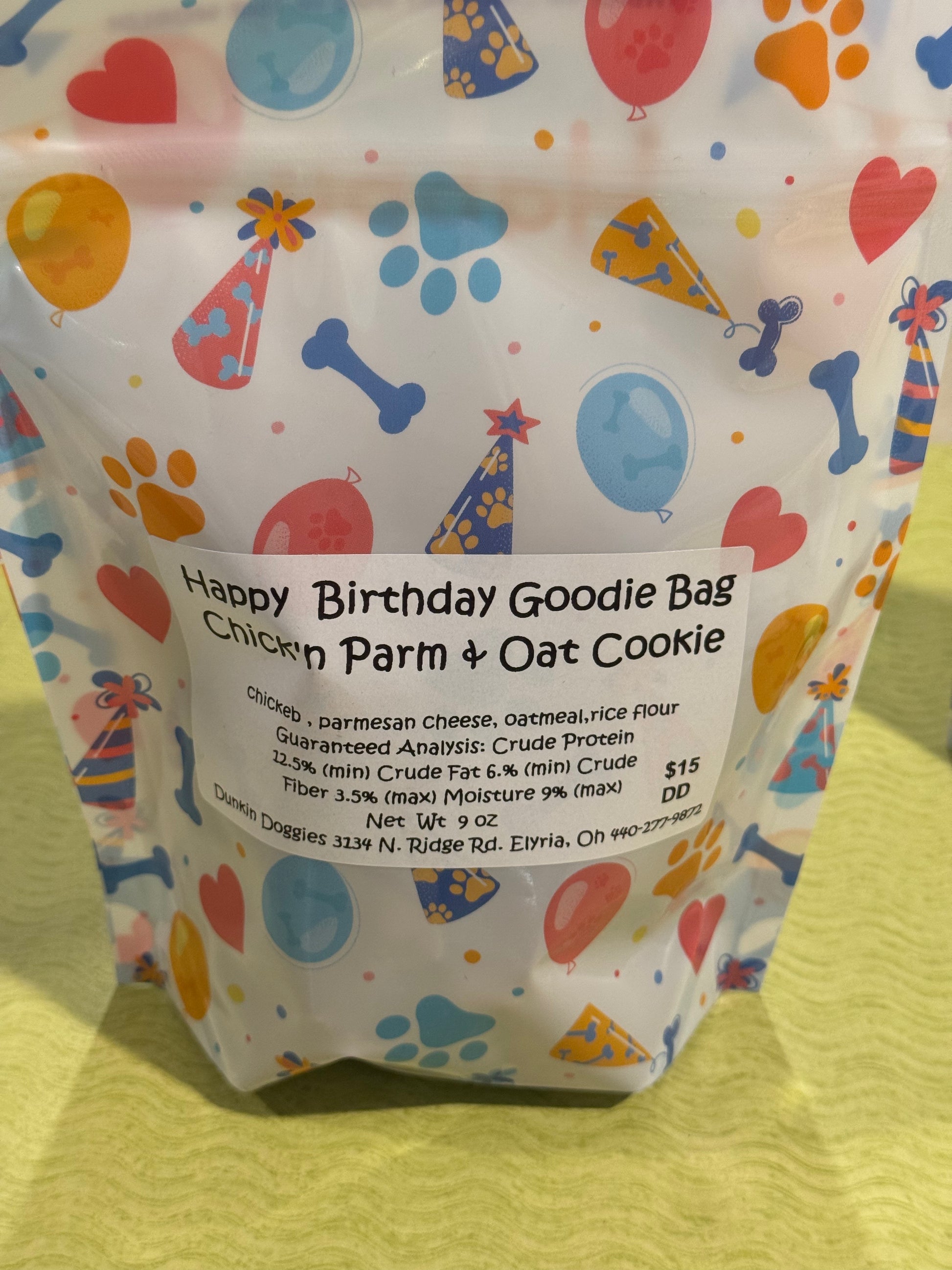 Birthday Goodie Bags Dog Treats Dunkin' Doggies
