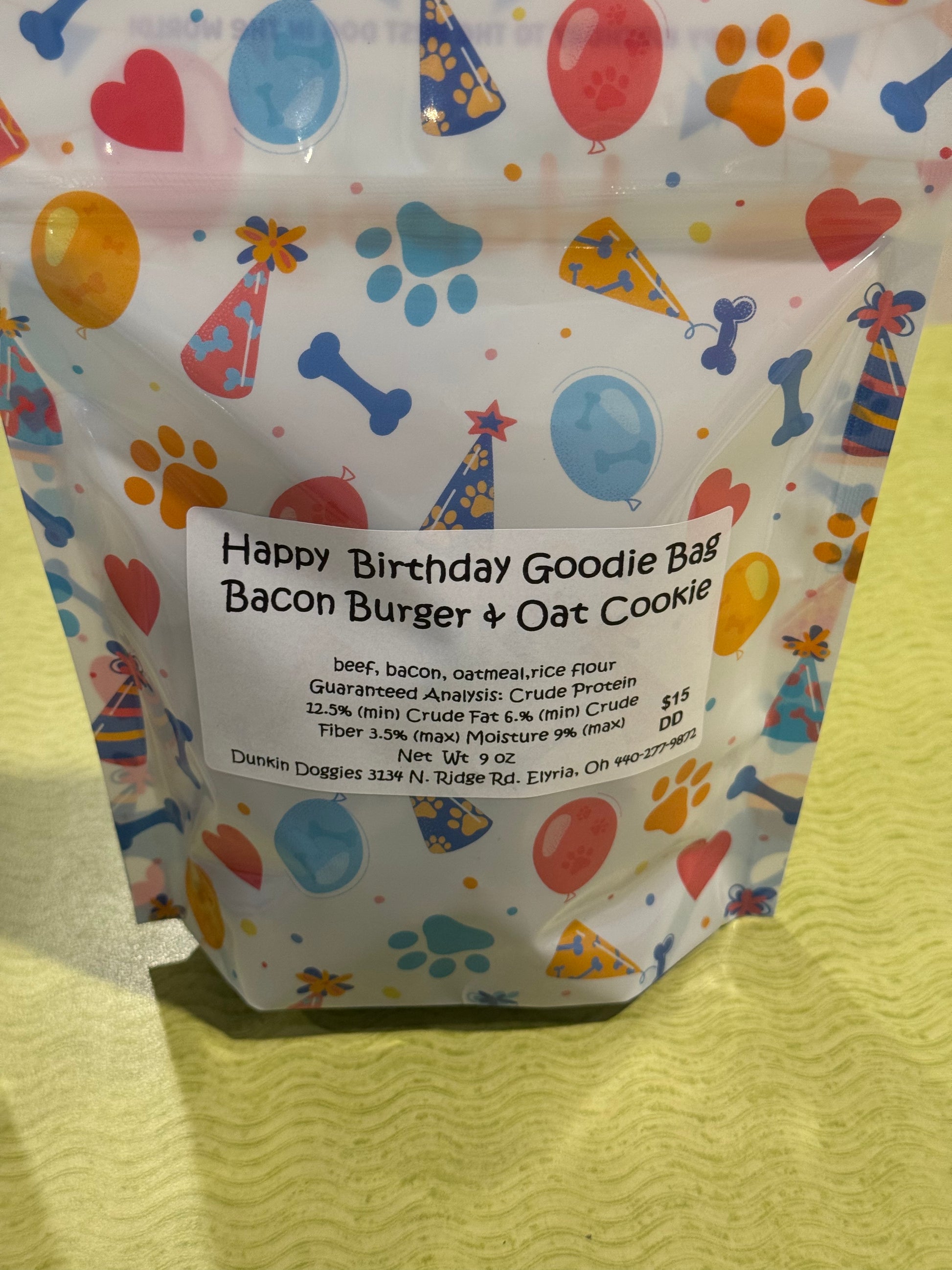 Birthday Goodie Bags Dog Treats Dunkin' Doggies