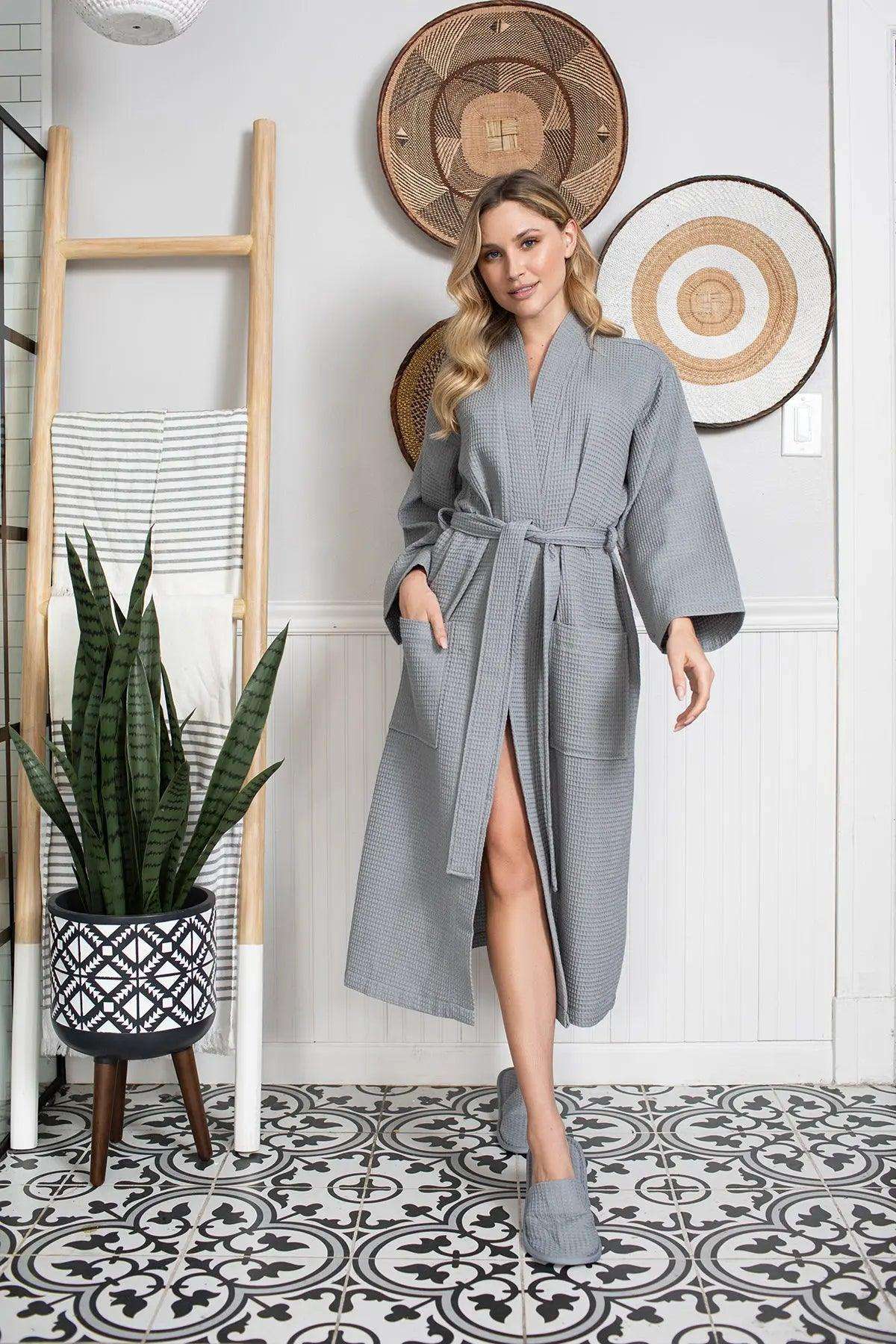 Waffle Robe Womens – Lightweight, Quick-Dry Spa Comfort
